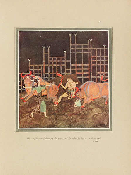 He caught one of them by the horn and theother by his screwed up tail 1919