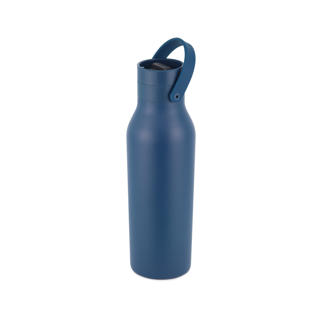 Recycled Stainless Steel Bottle 500ml Coated Midnight Blue