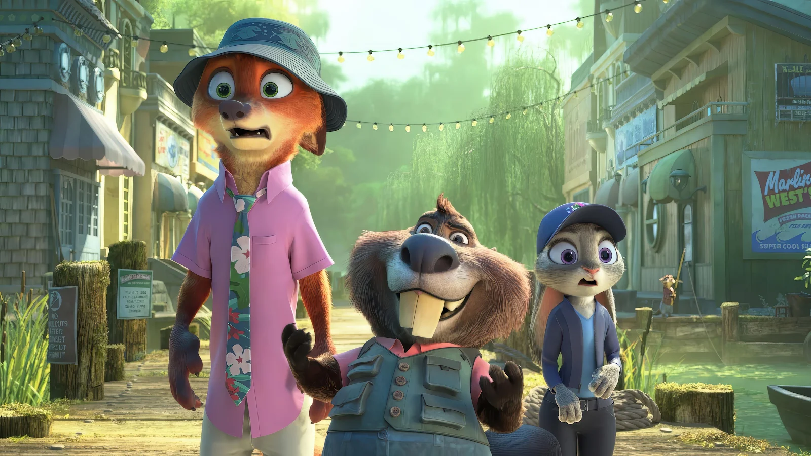 Nick Wilde and Judy Hopps in Zootopia - 3D Animation 4K Wallpaper (3840x2160)