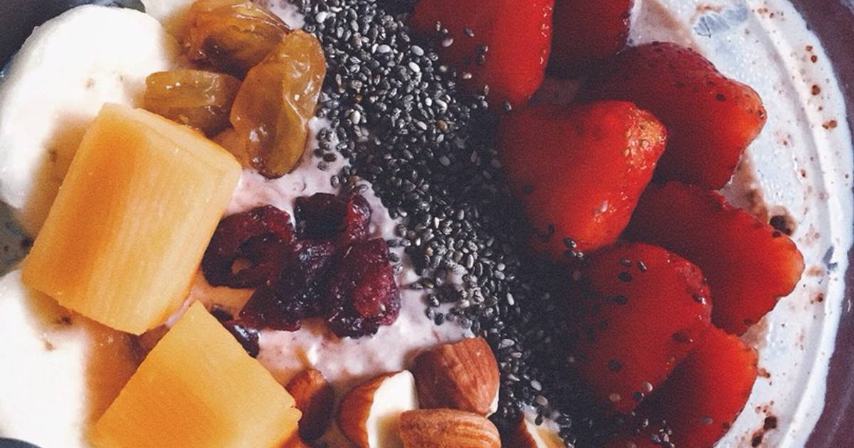 🍌Yến Mạch Sữa Chua (overnight oats) Eat Clean