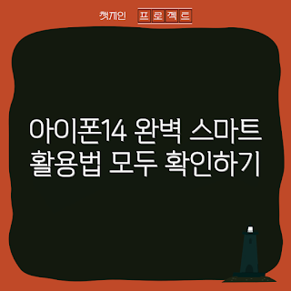 아이폰14공기계, 스마트폰 초보, 아이폰 활용법, 공기계 설정, 아이폰 관리 팁