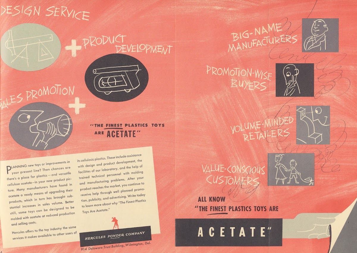 The Finest Plastics Toys are Acetate 1951