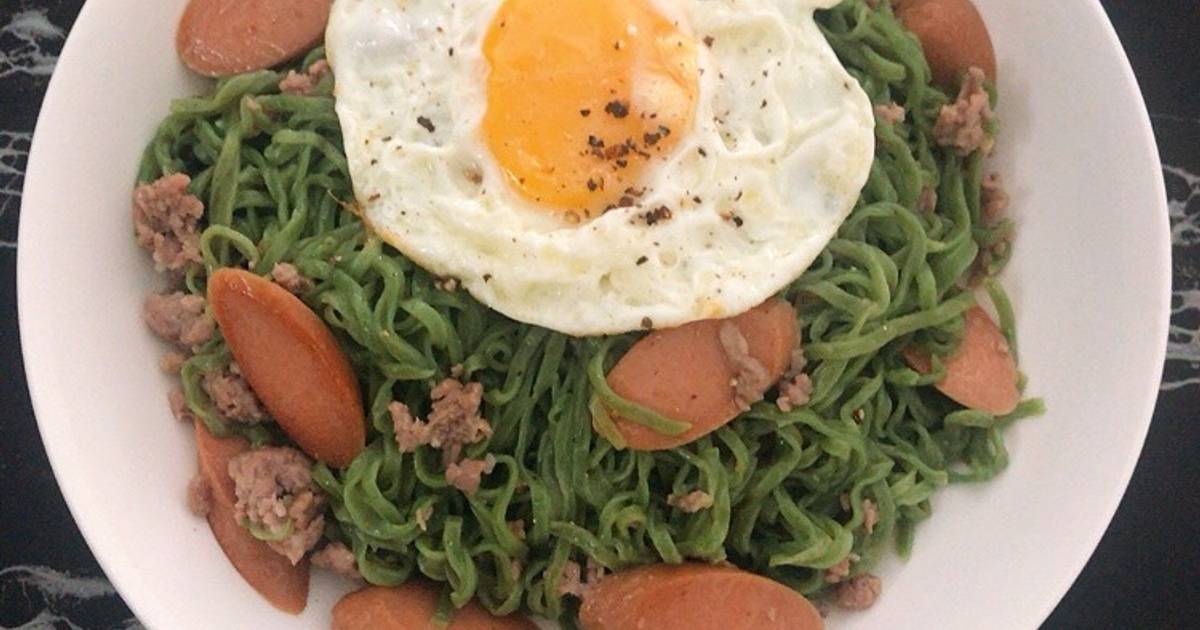 Sợi mì xanh từ rau