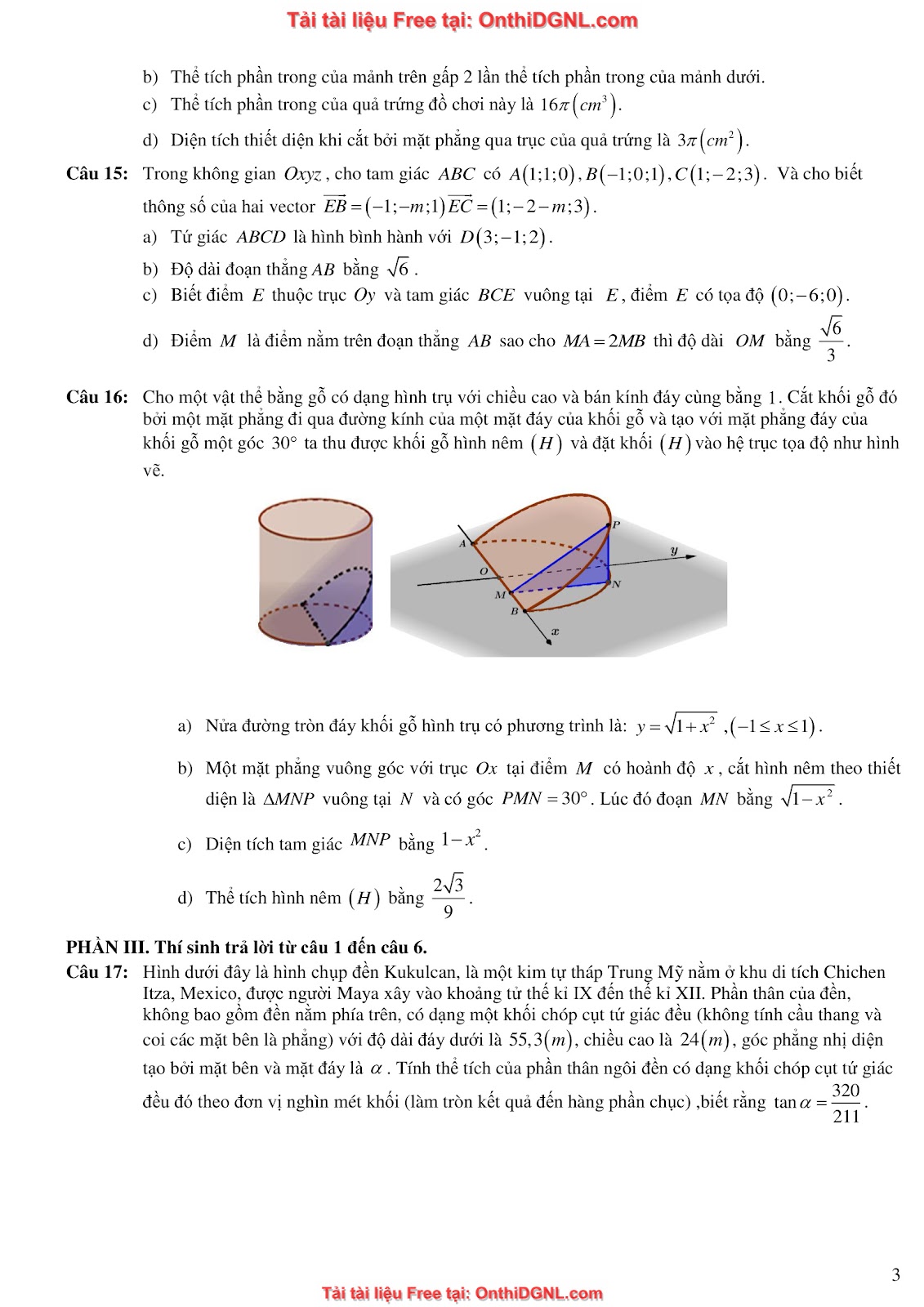 32 đề phát triển minh họa môn toán - có đáp án