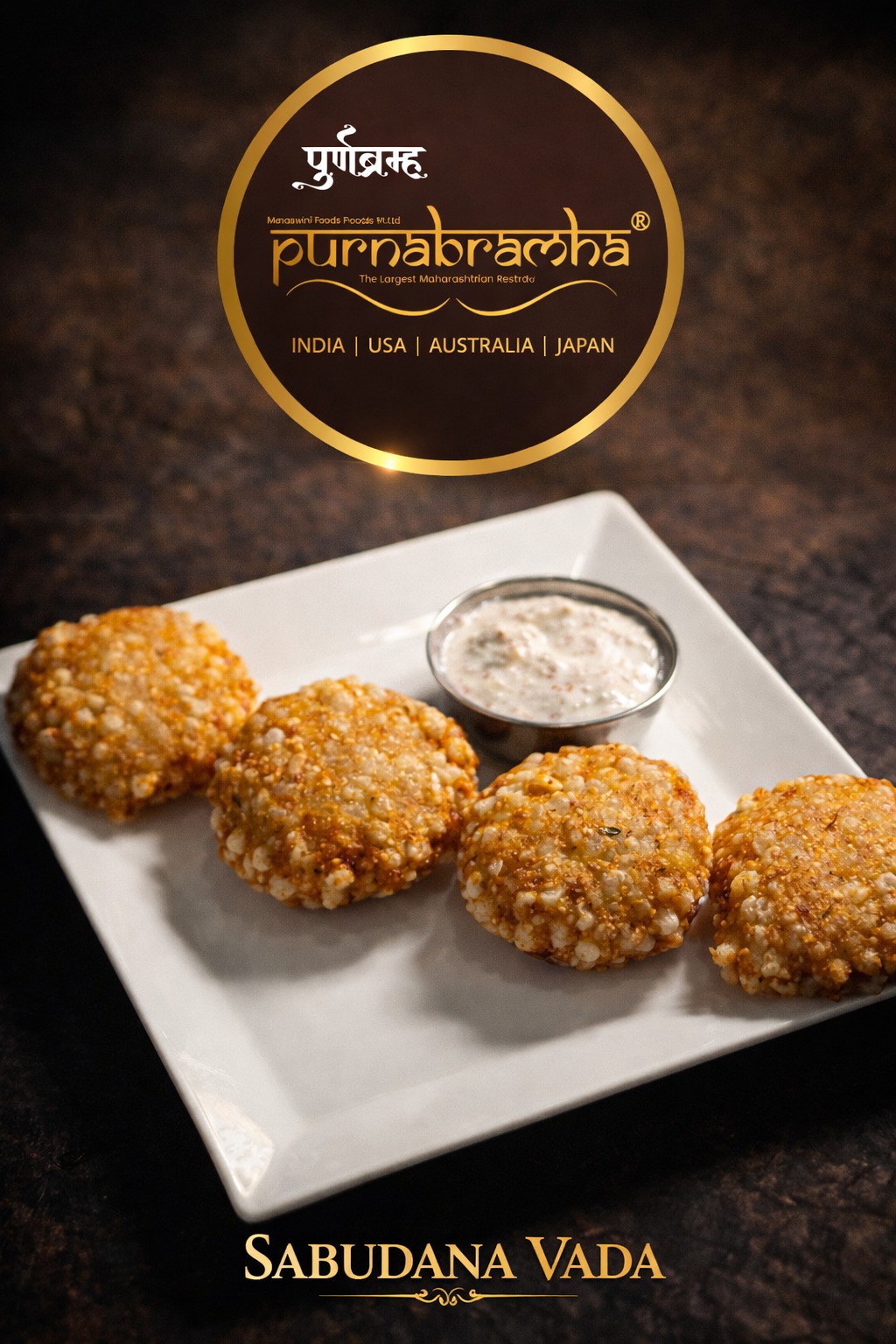 Sabudana Vada (4 pcs) - Maharashtrian dish at Purnabramha