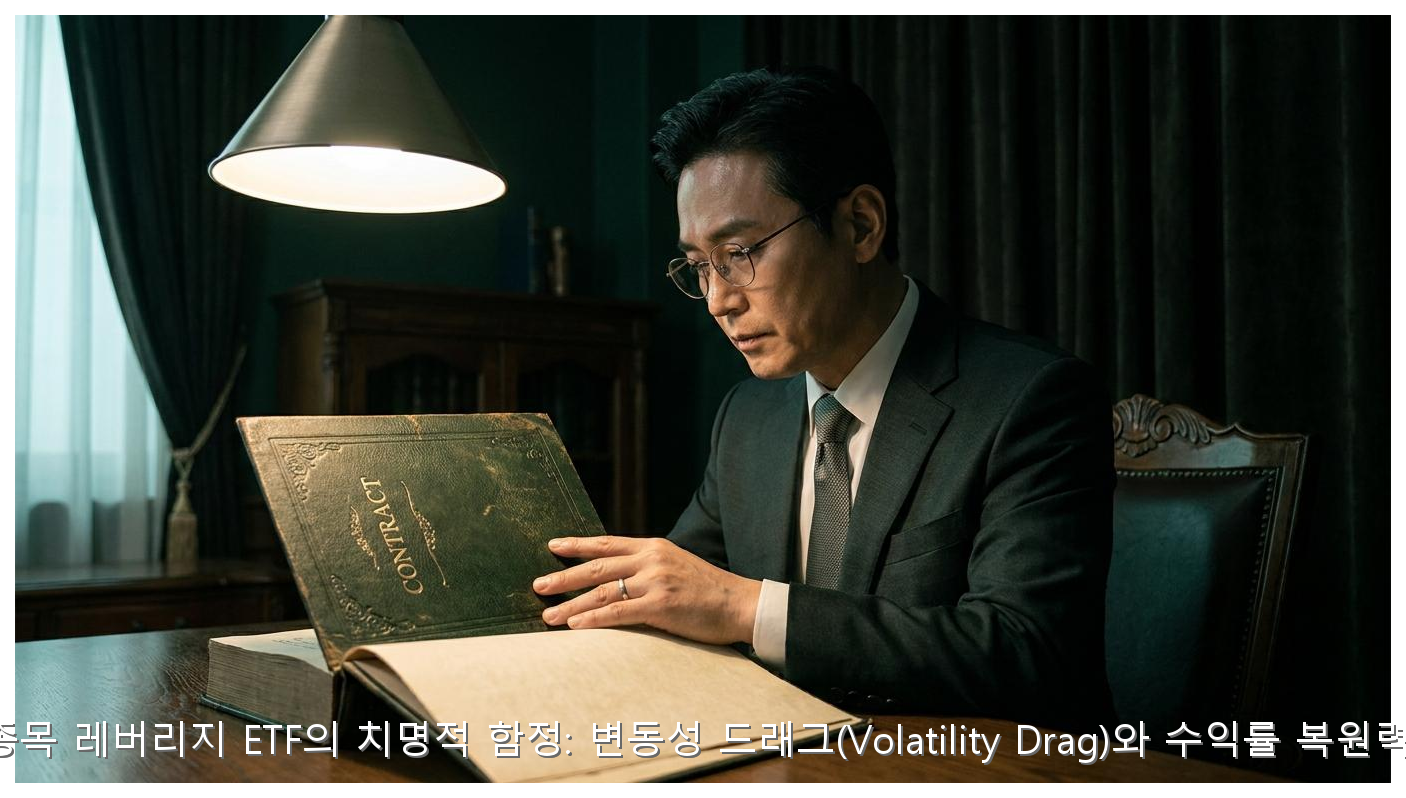 단일종목 레버리지 ETF의 치명적 함정: 변동성 드래그(Volatility Drag)와 수익률 복원력 분석 핵심 안내 및 분석 인포그래픽 (5)