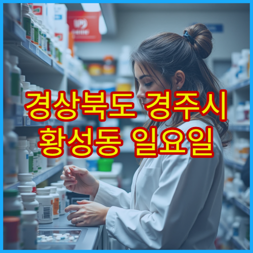 경상북도 경주시 황성동 일요일 영업 약국 휴일에 문 여는 약국 위치 안내