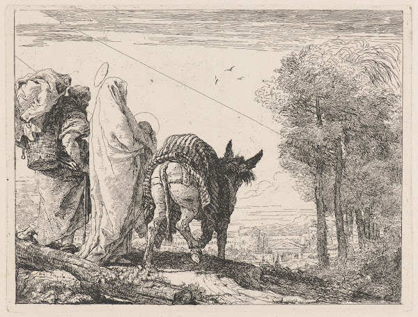 The Flight with the Holy Family at the Left 17501753
