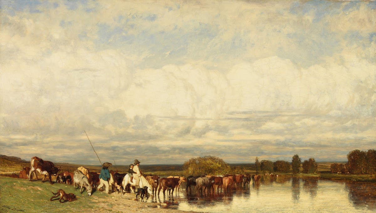 Cows Crossing a Ford 1836