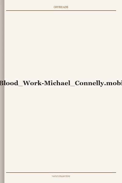 Blood Work Michael Connelly