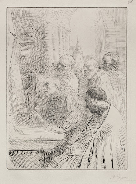 The Monks in Church c 18571911