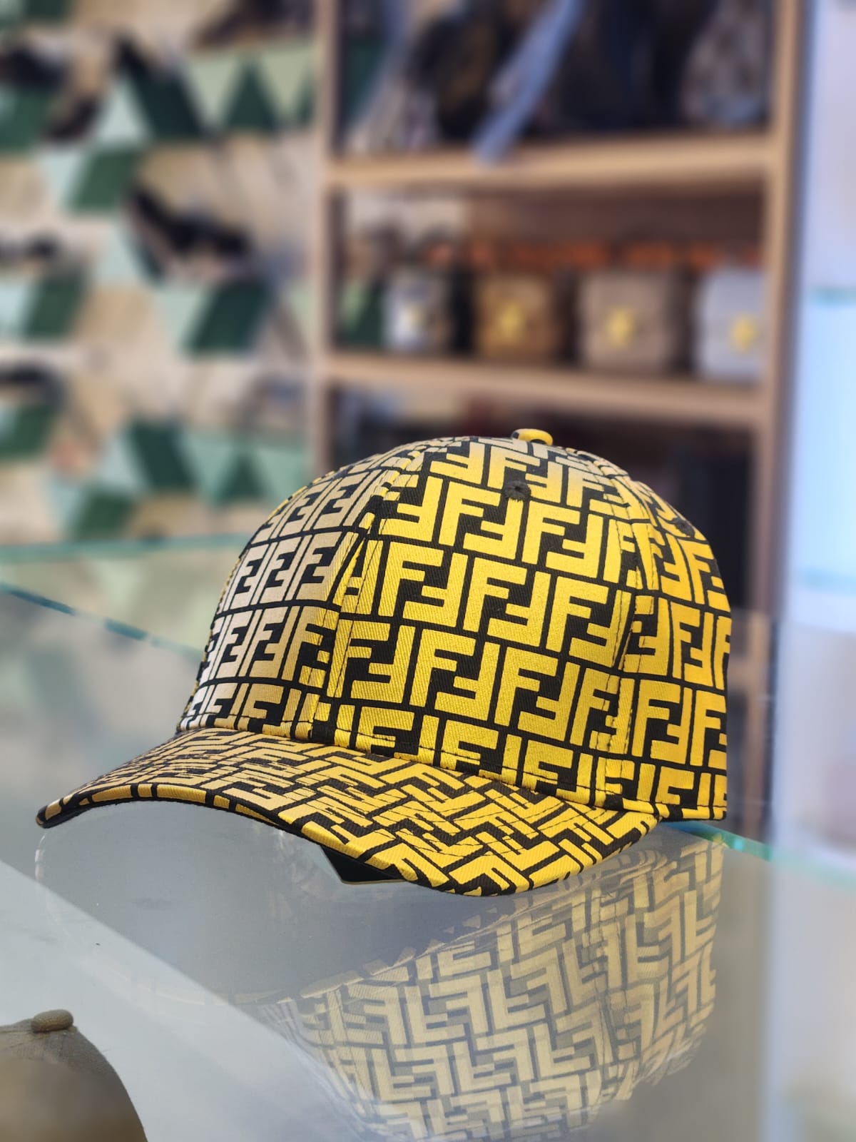 Printed - Cap - Fendi Gold
