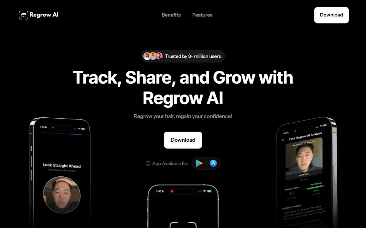 Captura de Regrow AI: AI Hairloss App