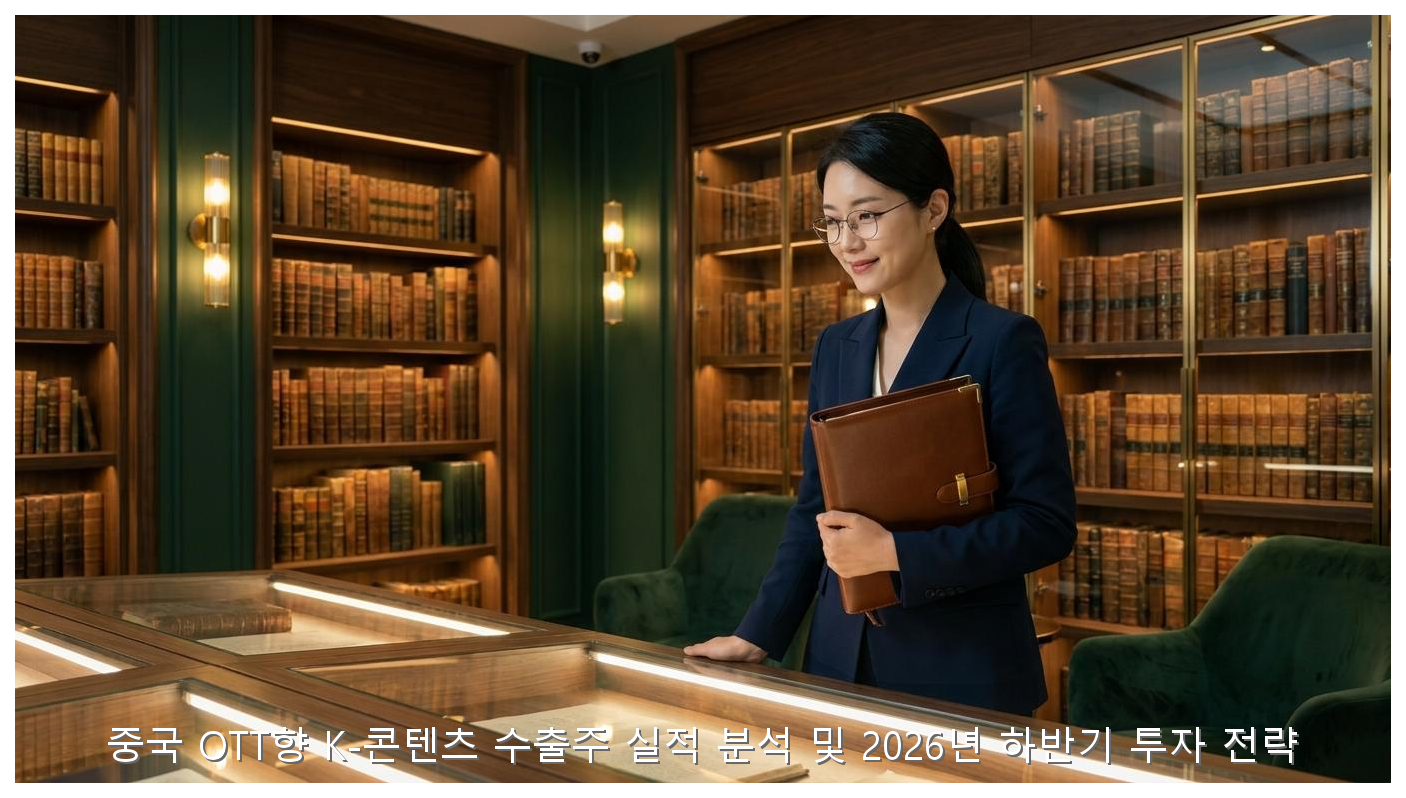 중국 OTT향 K-콘텐츠 수출주 실적 분석 및 2026년 하반기 투자 전략 핵심 안내 및 분석 인포그래픽 (5)