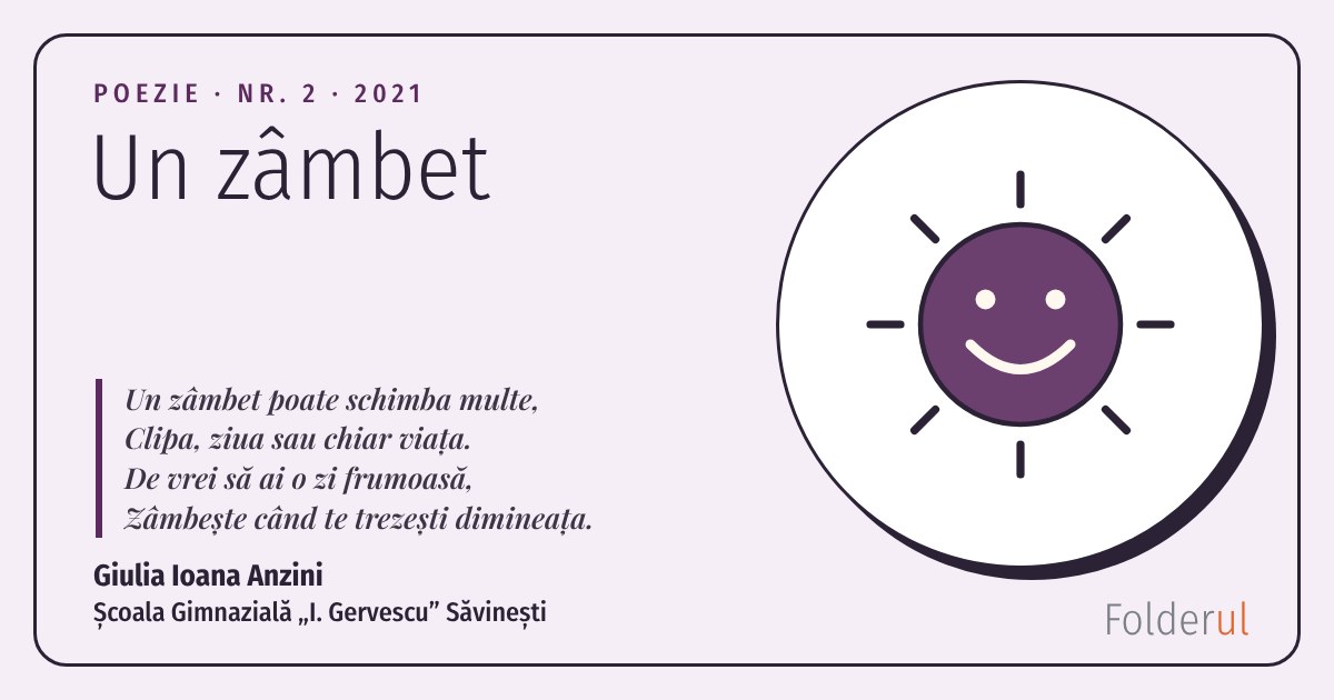 Un zâmbet