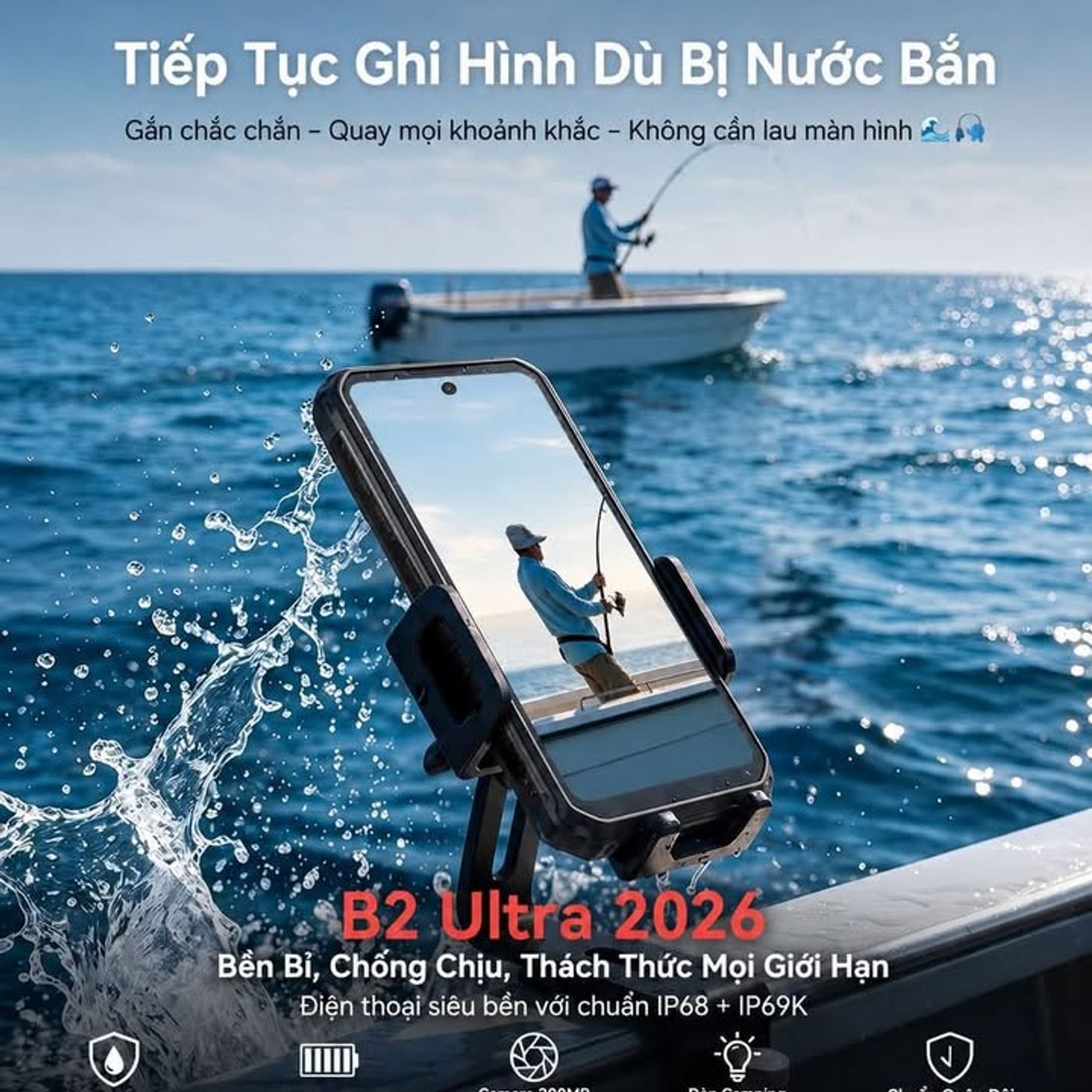 IIIF150 B2 Ultra 2026 attire l'attention avec une batterie de 15 000 mAh, IP68 et IP69K, destinée directement aux utilisateurs extérieurs #IIIF150 #B2Ultra2026 #RuggedPhone #DienThoaiBenBi #IP68 #IP69K #Batterie 15000mA