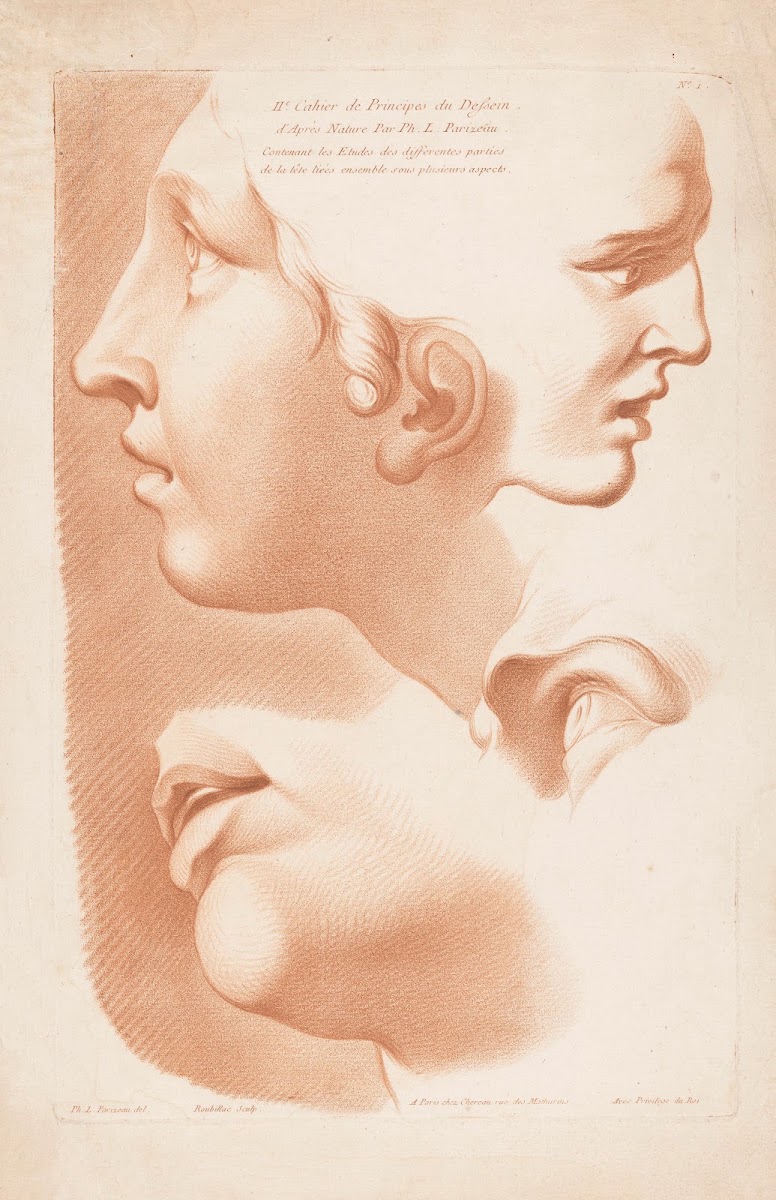 Two womens faces mouth and eye 1749 1849