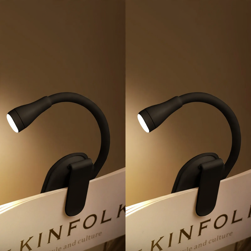 Flexible LED clamp light with adjustable light