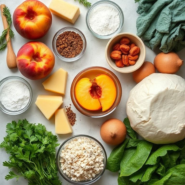 Ingredients for Peach Cheesecake Protein Bars Recipe – Easy Homemade Snack in 40 Minutes