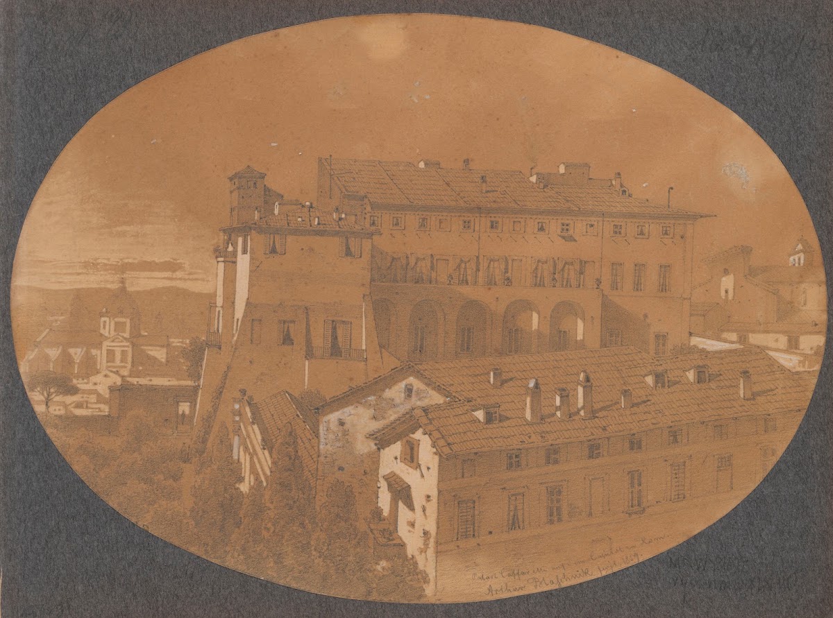 Palazzo Caffarelli on the Capitol Rome 1859