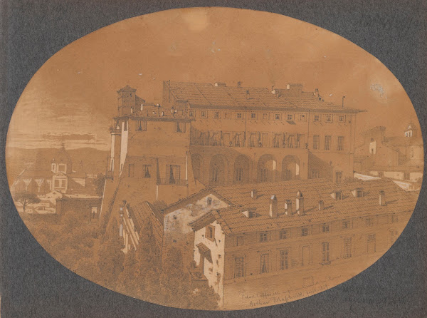 Palazzo Caffarelli on the Capitol Rome 1859