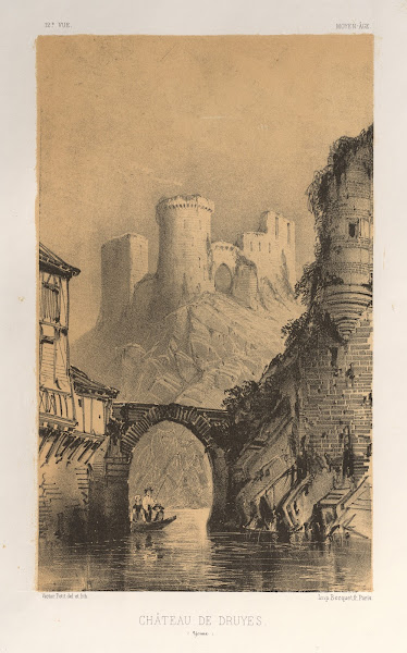 Chateau De Druyes Yonne 1860