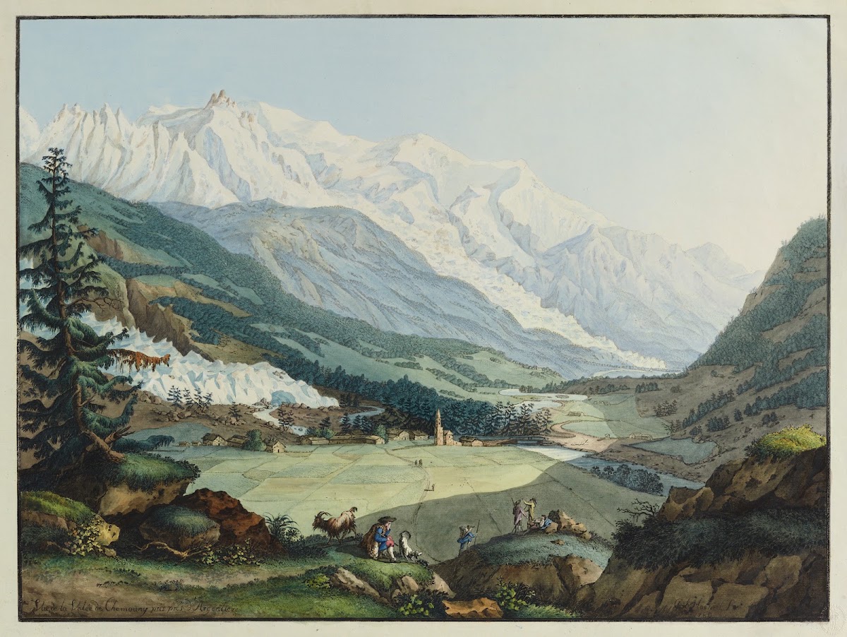 Vue de la Valée de Chamouny pris prés dArgentiere 1740 1796