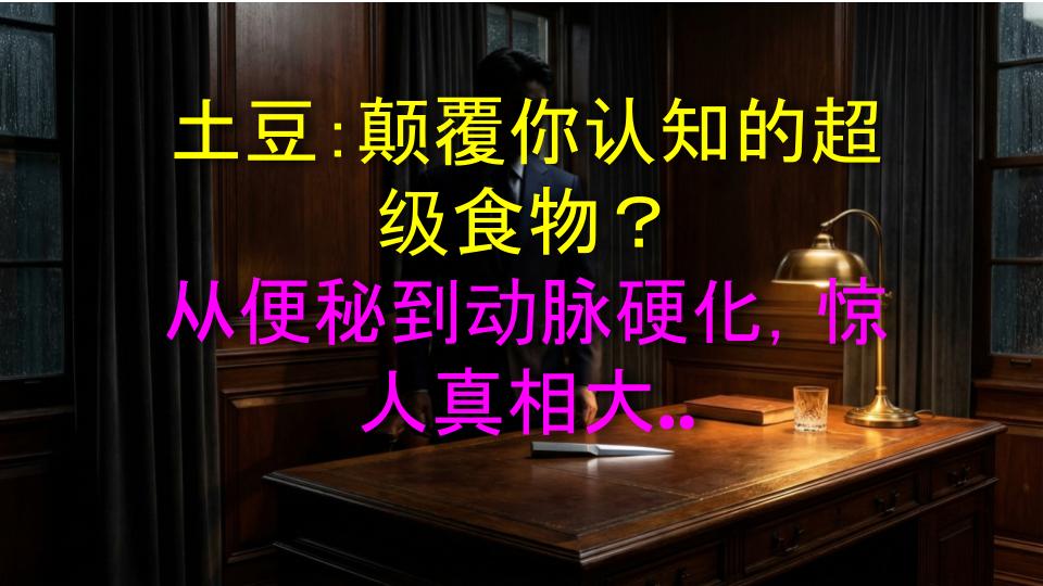 土豆：颠覆你认知的超级食物？从便秘到动脉硬化，惊人真相大揭秘！