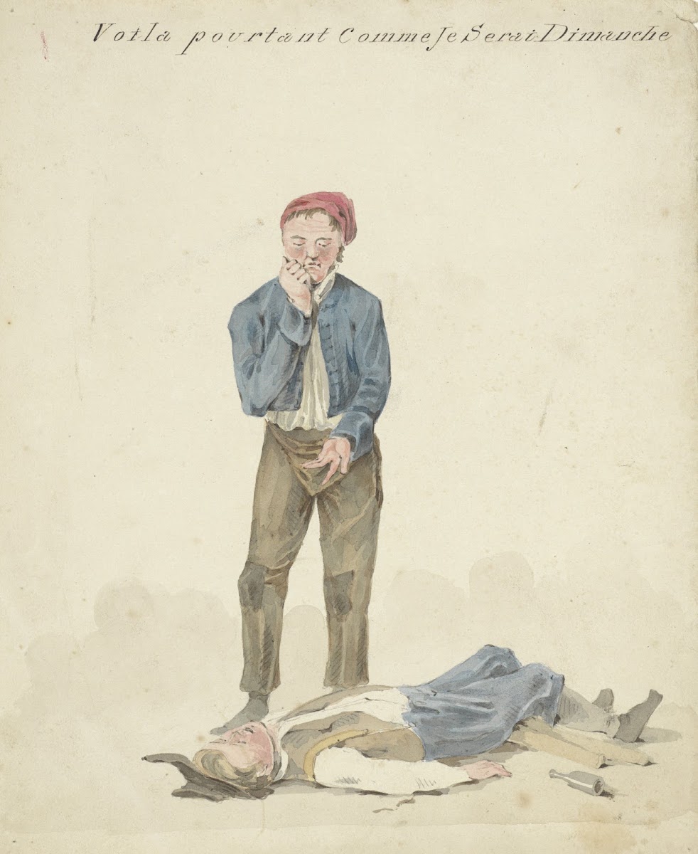 Staande man bij liggende dronkaard 1811   1873