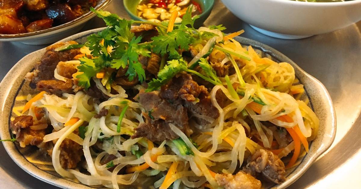 Su hào xào thịt bò