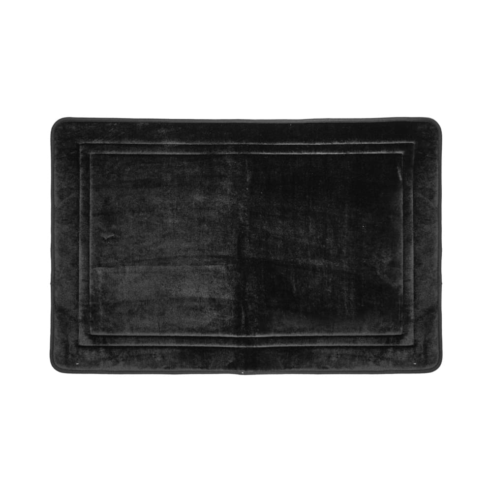 Tapete para baño Link Life™ Lines color negro satinado