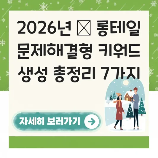  롱테일 문제해결형 키워드 생성 대표 이미지