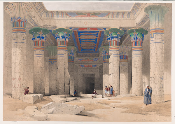 Grand portico of the Temple of Philæ Nubia 1846 1849