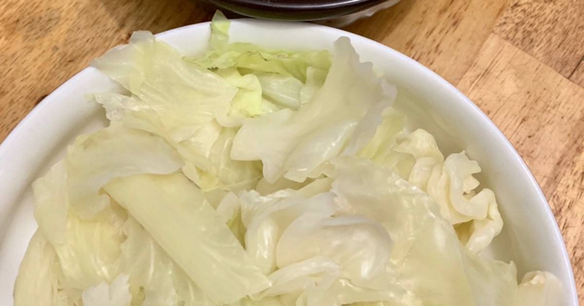 Bắp cải luộc chấm kho quẹt