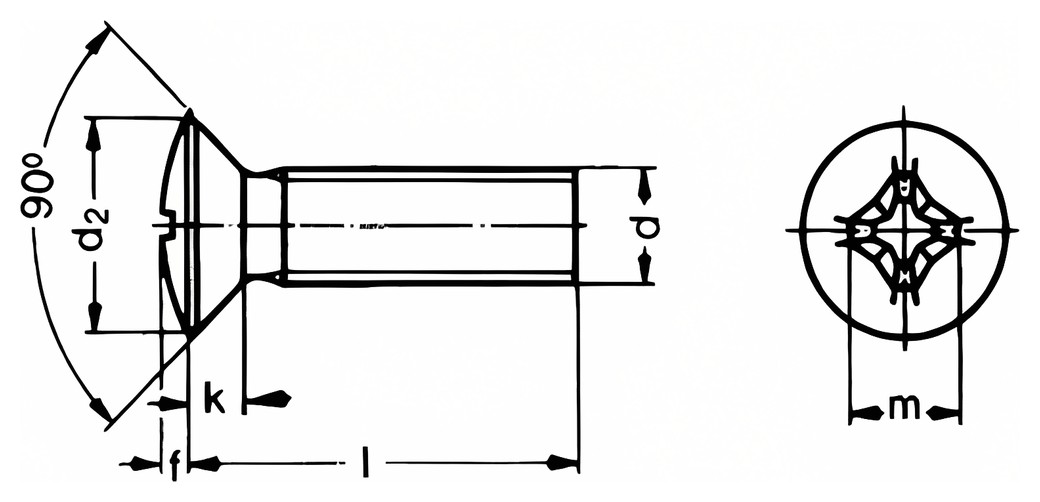 DIN 7516 E – Technical drawing