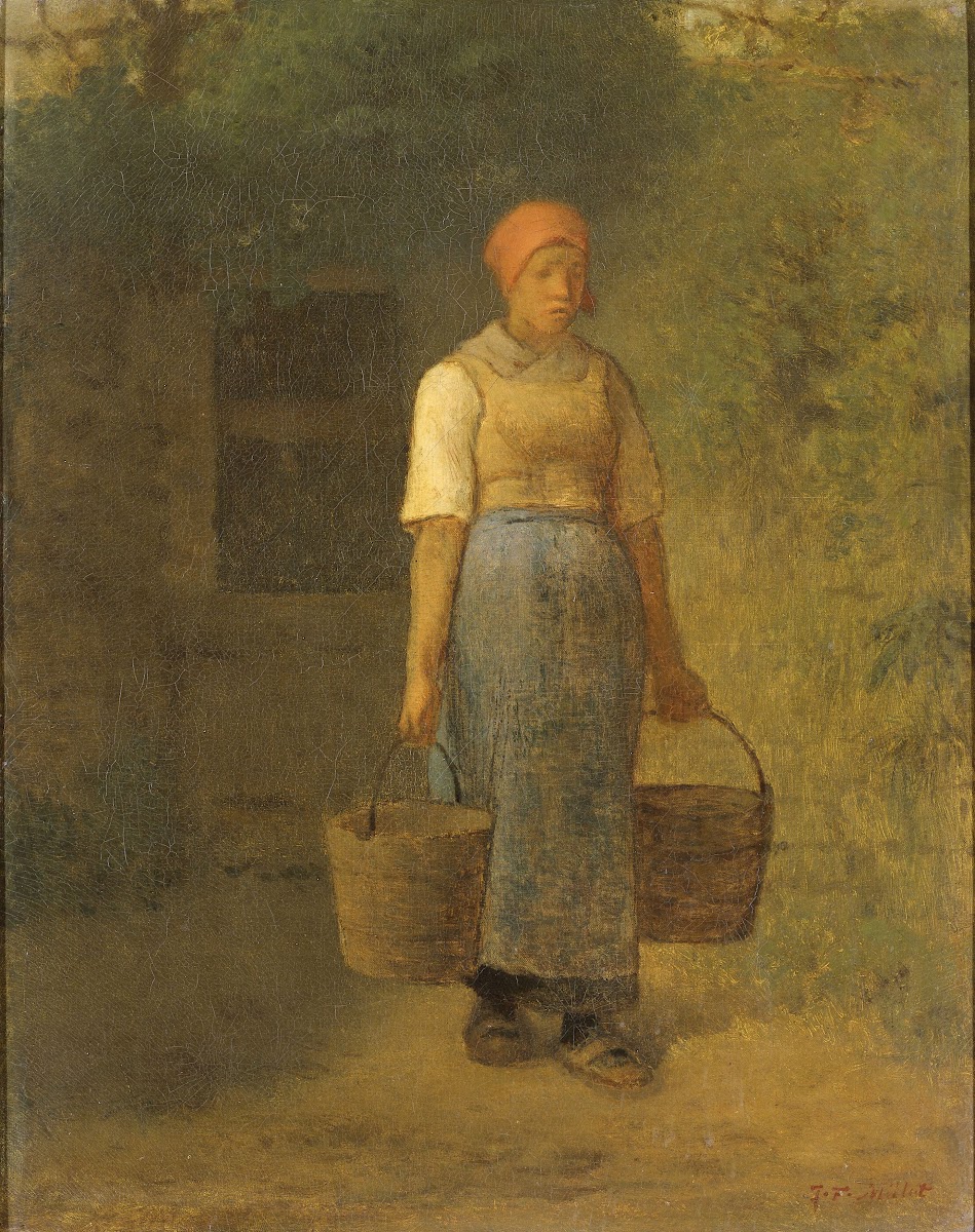 Girl carrying Water c 1855   1860