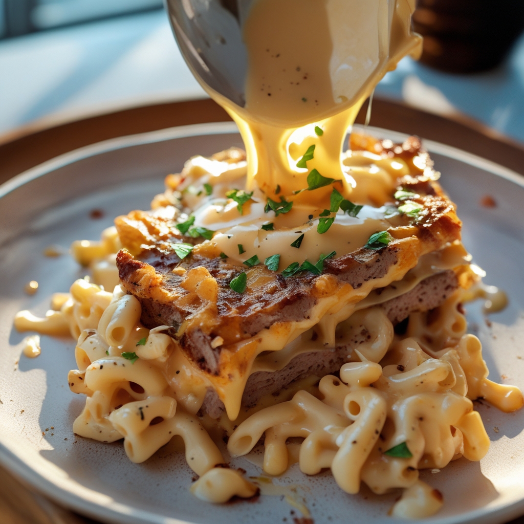 High-Protein Creamy Philly Cheesesteak Mac & Cheese Bliss - Easy Homemade Comfort Food finished