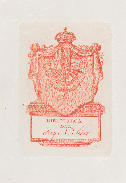 Bookplate Biblioteca del Rey N Senor 1808 1819