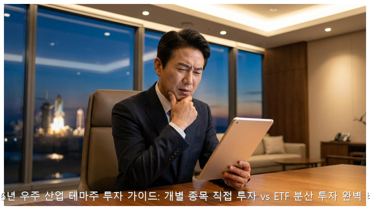 2026년 우주 산업 테마주 투자 가이드: 개별 종목 직접 투자 vs ETF 분산 투자 완벽 비교 핵심 안내 및 분석 인포그래픽 (2)