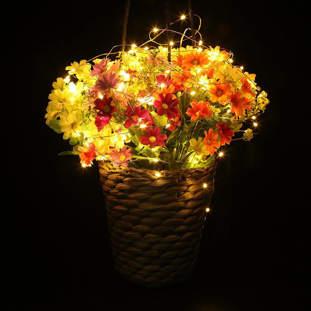 LED-Sternen-Lichterkette, Kupferdraht