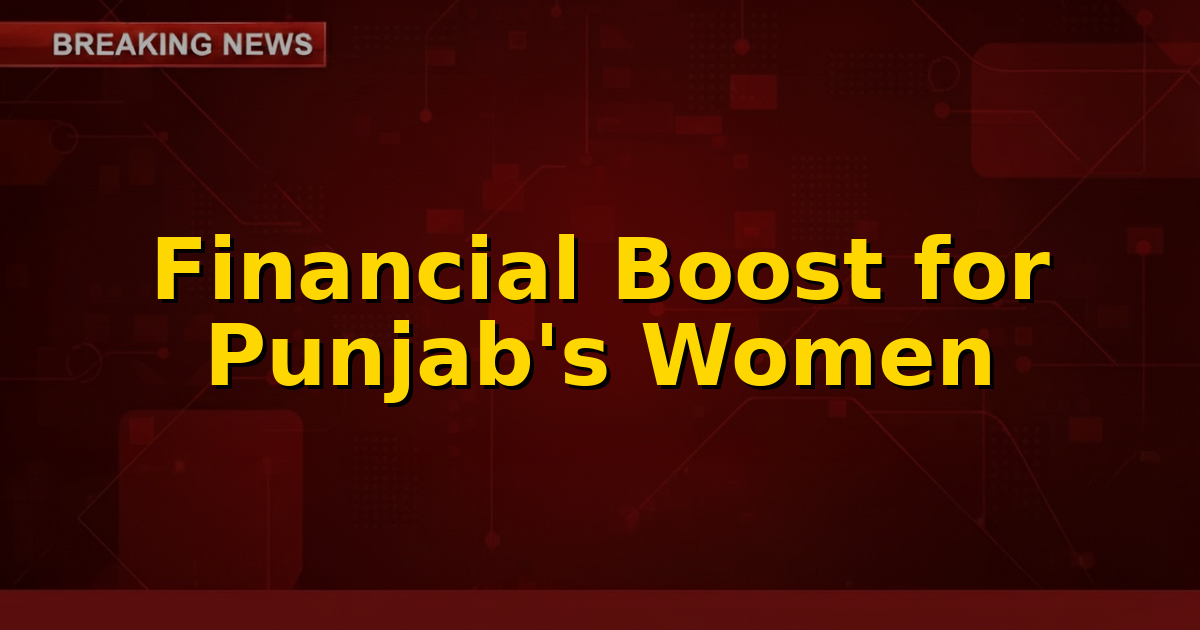 Illustration of empowered women in Punjab receiving financial aid, symbolizing the Mava-Dheeya Satkar Yojana.