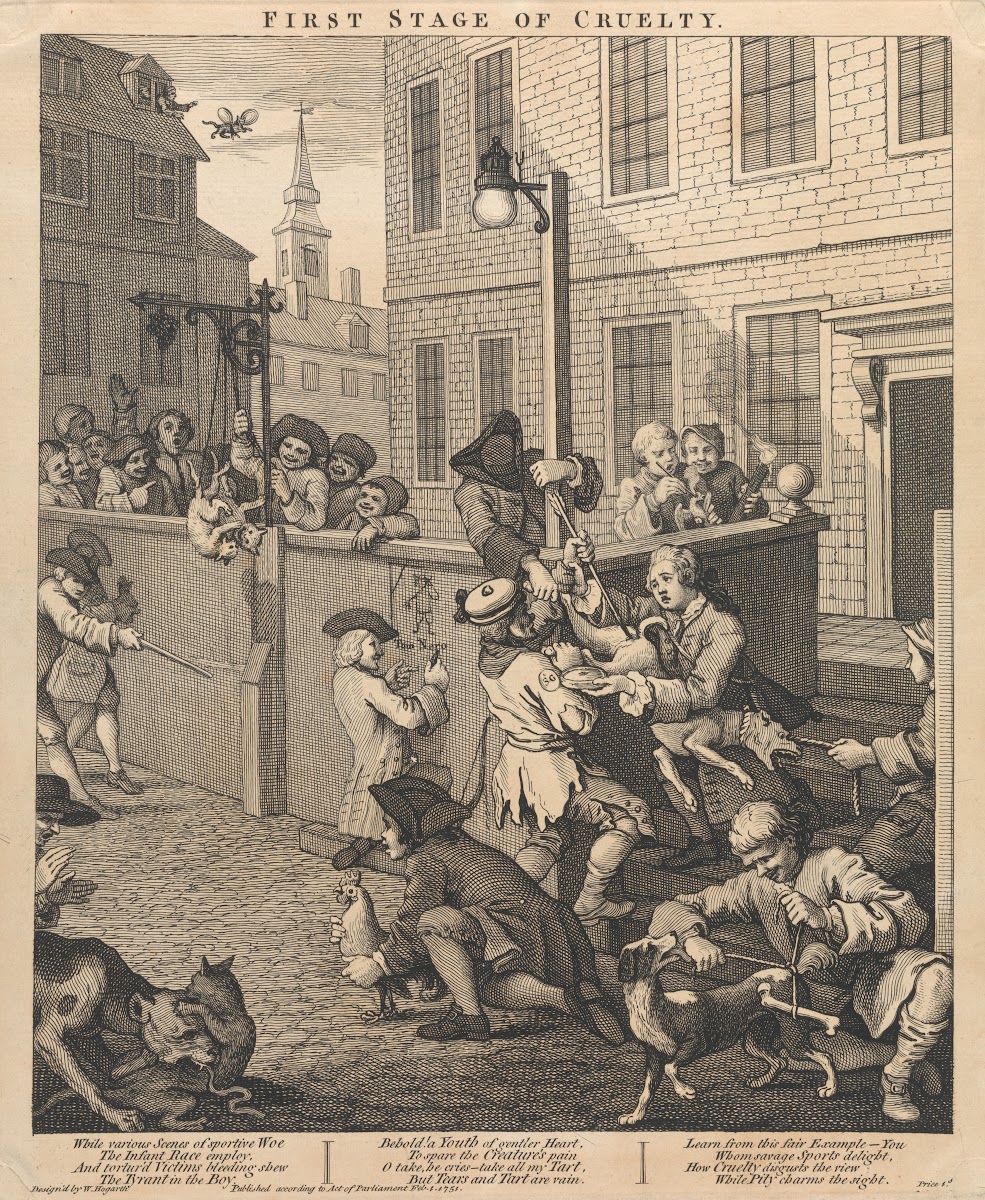 The First Stage of Cruelty First Children Torturing Animals 1751