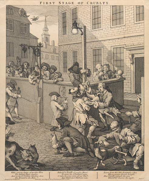 The First Stage of Cruelty First Children Torturing Animals 1751