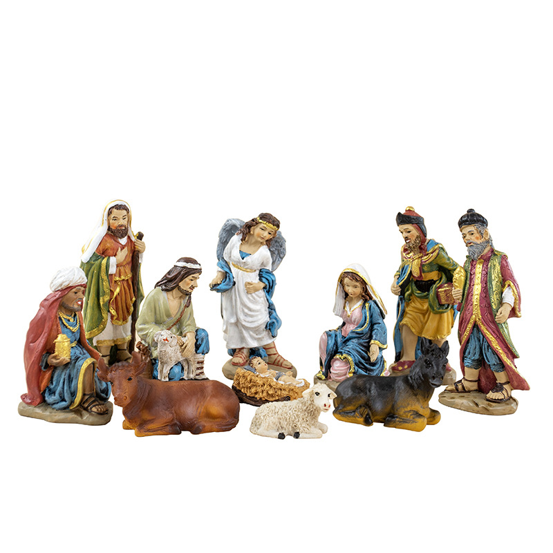 Christmas Nativity Figure Set, 11 pieces