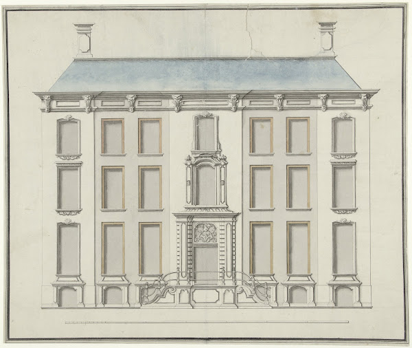 Voornaam woonhuis met hoge stoep 1752   1767