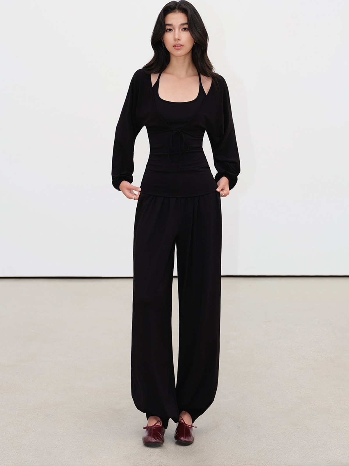 Loredana Camisole, Cropped Cardigan & Wide-Leg Pants (Sold Separately)