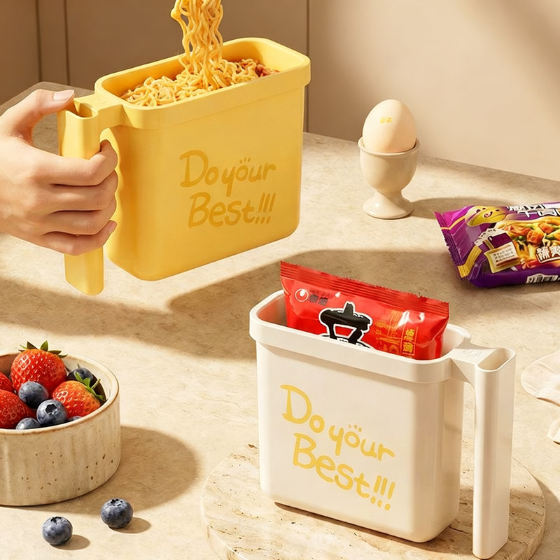 Instant Noodle Bowl, Square, 18 cm