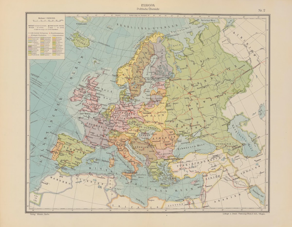 a Europa  Politische Übersicht 1923