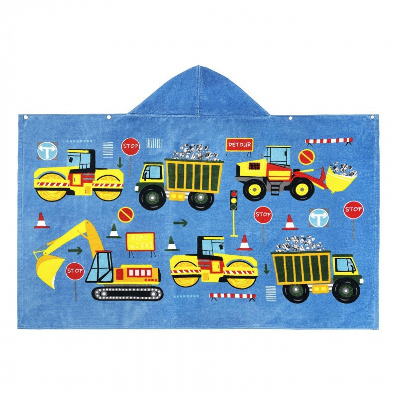 Beach towel with hood, microfiber, 127–160 cm