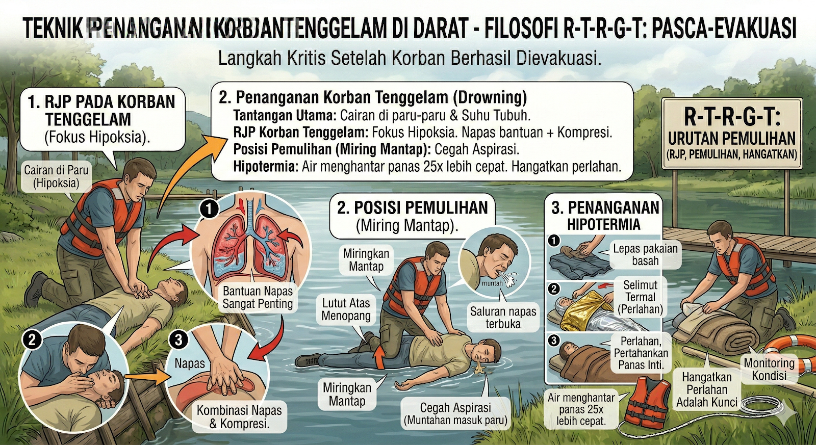 Penanganan Korban Tenggelam